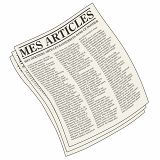 illustration page des articles