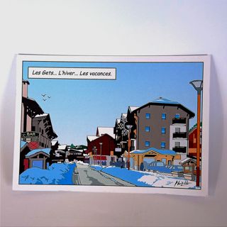 Carte Les Gets en hiver