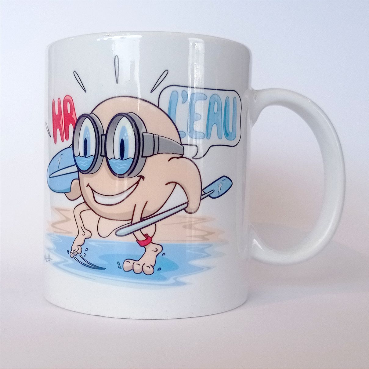 Mug blanc Ha l'eau