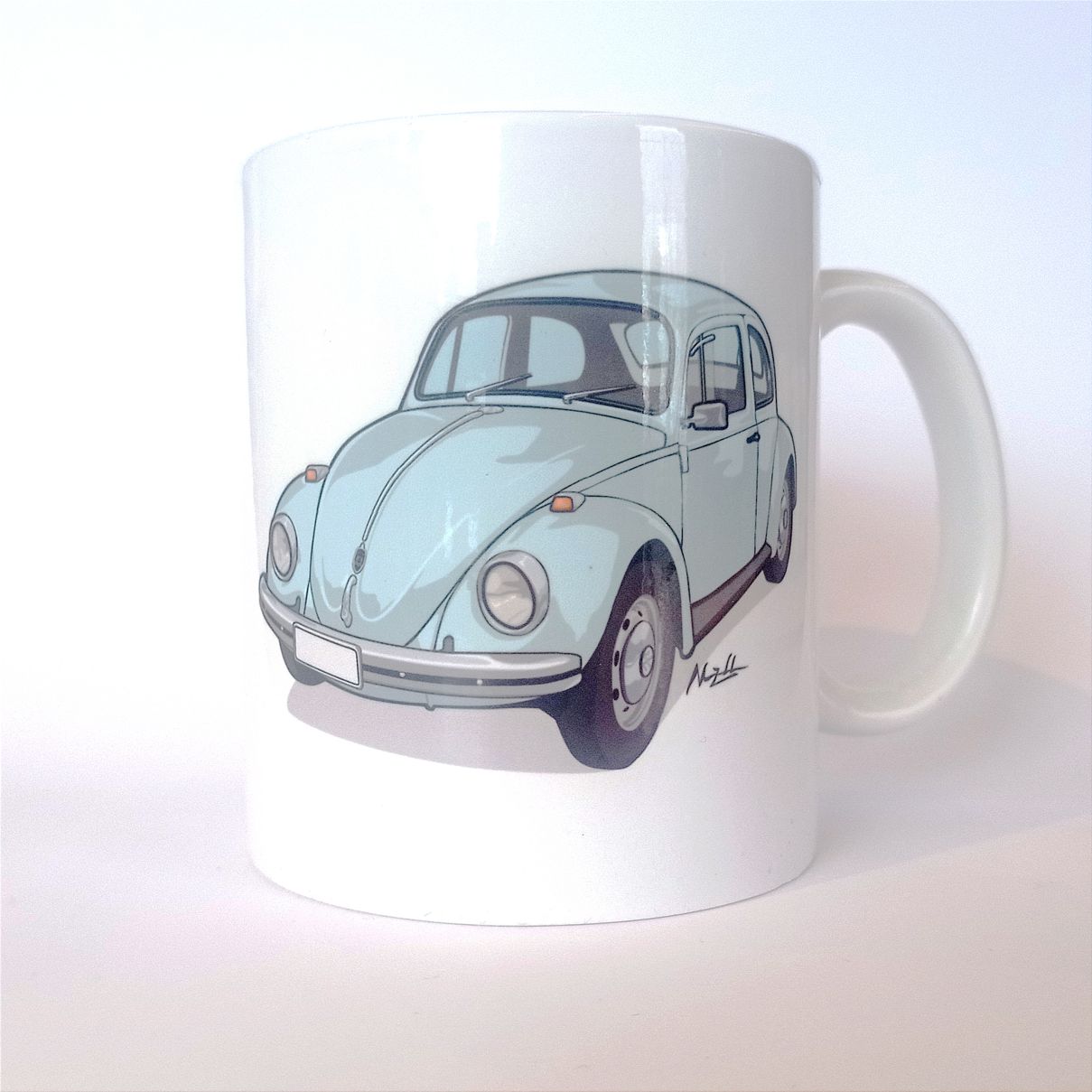 Mug blanc Volkswagen coccinelle