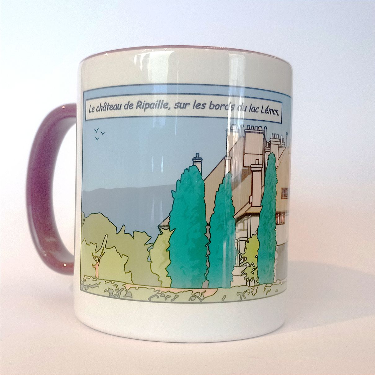 Mug couleur le chateau de Ripaille