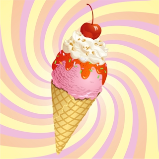 Illustration-Philippe-Nouzille-Cone-glace-cerise-été.png