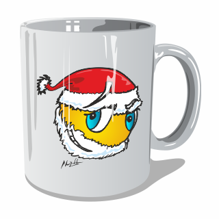 Mug personnalisé smiley père noel