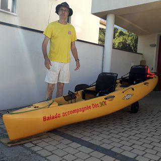 Balades canoë Léman autocollant