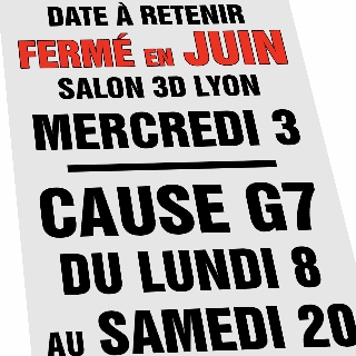 Fermeture atelier cause G7